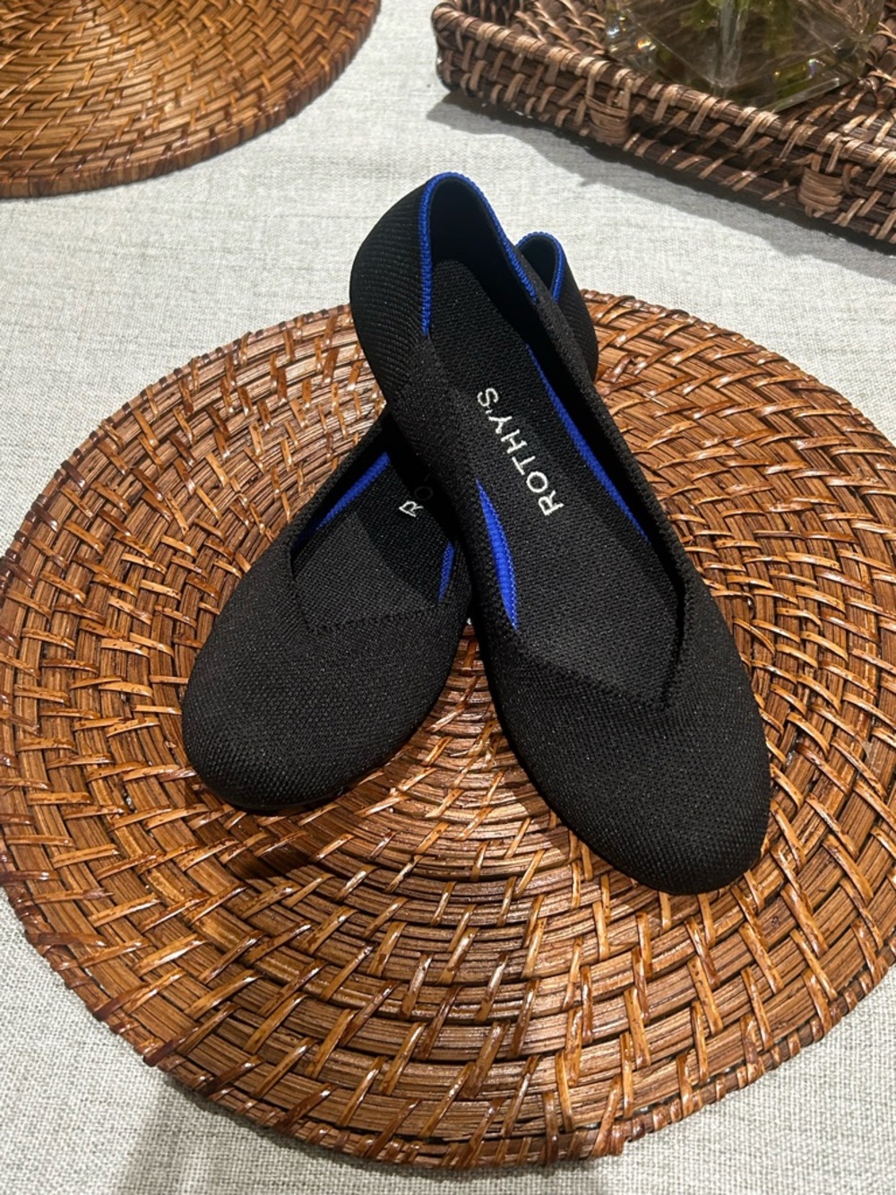 Rothy’s The Daily Flat Black, Women’s 5.5, Worn Once, Sold Out in Stores